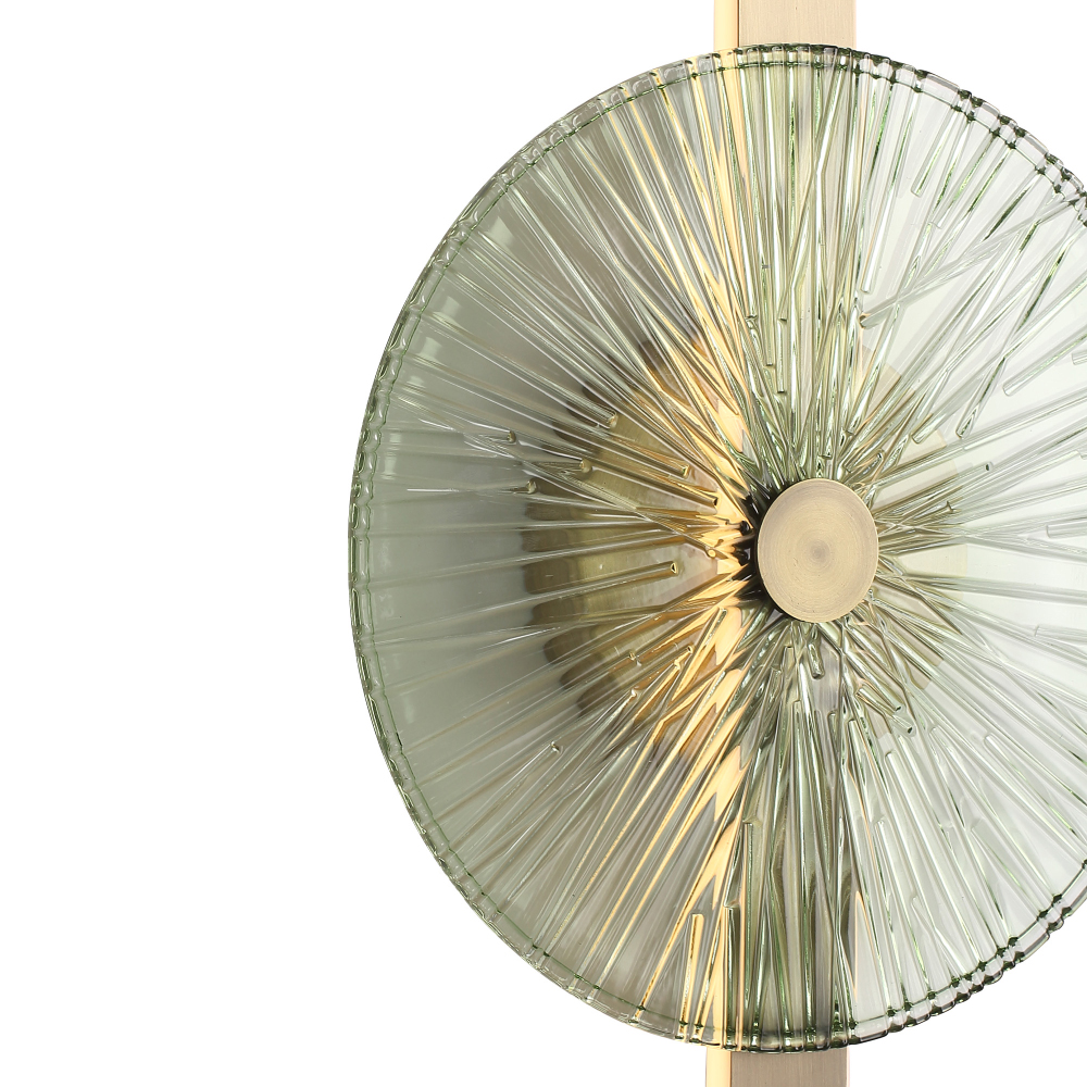 Бра с круглым стеклянным плафоном Gingham