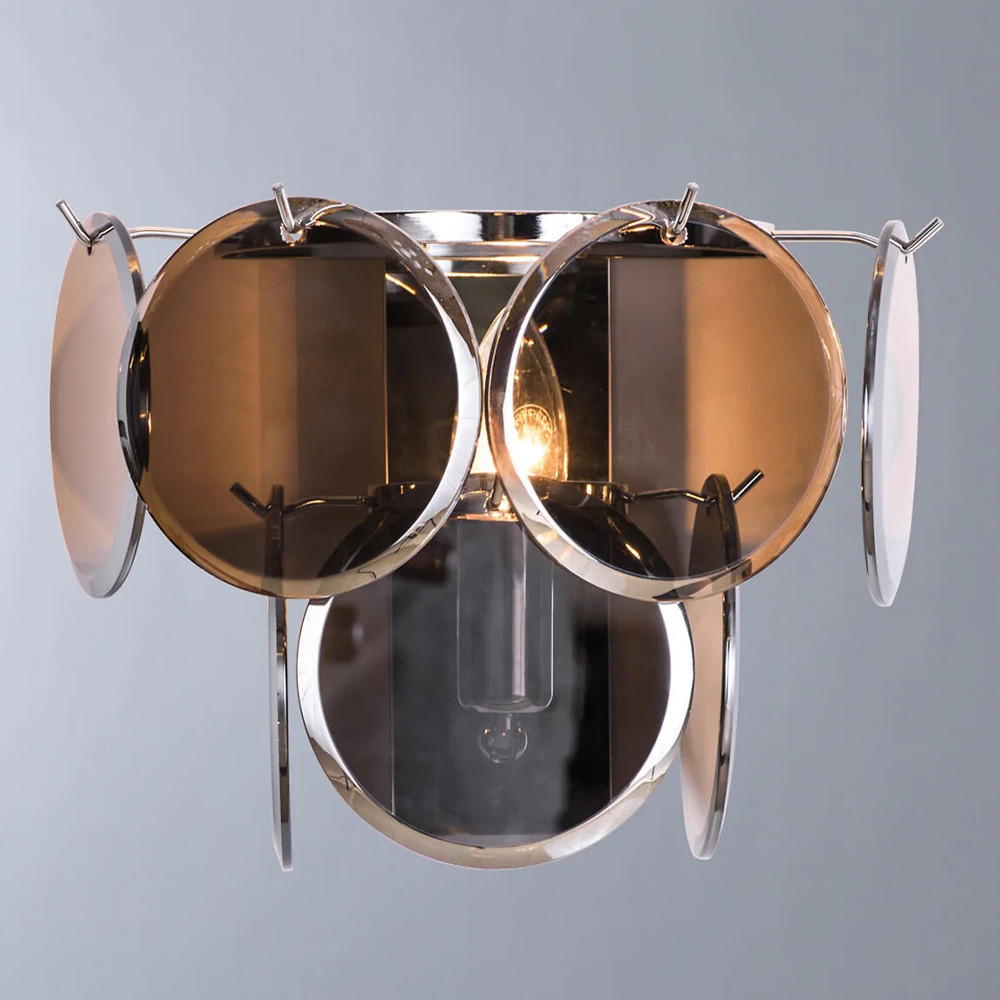 Бра с круглыми стеклянными подвесками Cardiel Smok Glass Wall Lamp