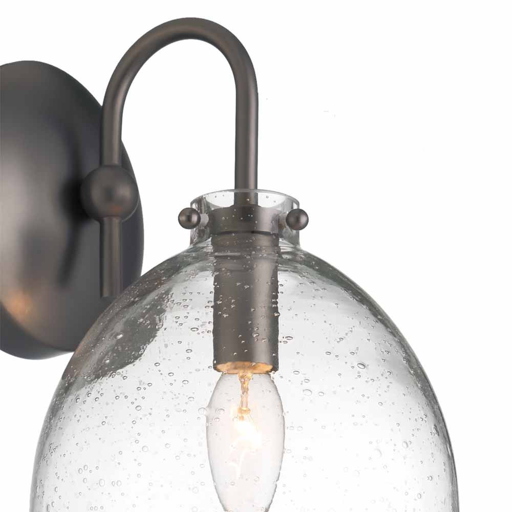 Бра с куполообразным прозрачным плафоном Glass Dome with Seeds