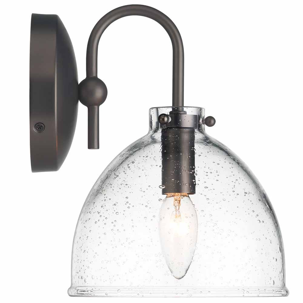 Бра с куполообразным прозрачным плафоном Glass Dome with Seeds