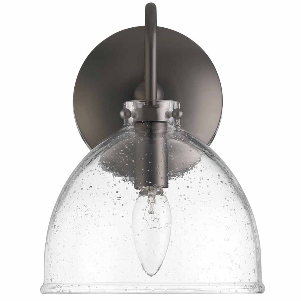 Бра с куполообразным прозрачным плафоном Glass Dome with Seeds