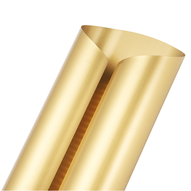 Бра с матовым цилиндрическим абажуром цвета латунь Monolith