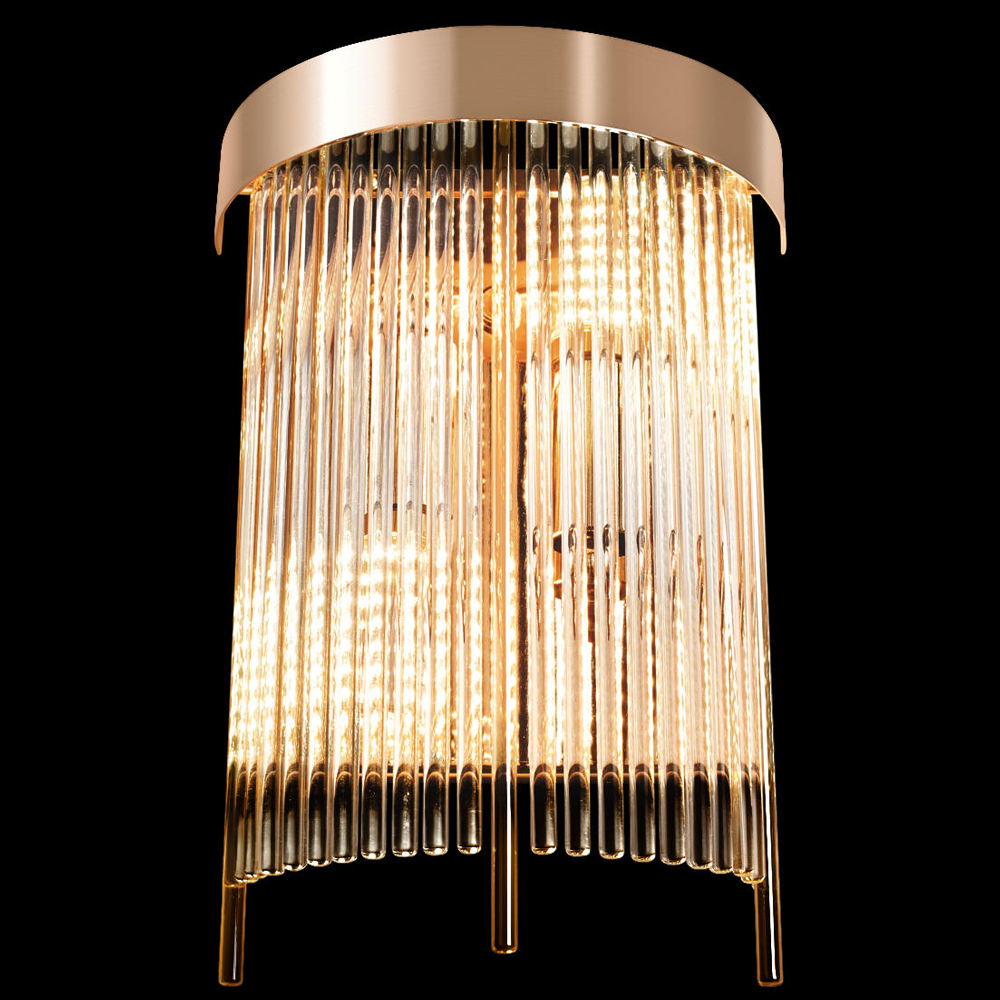 Бра с металлическим основанием и хрустальными трубками Gladia