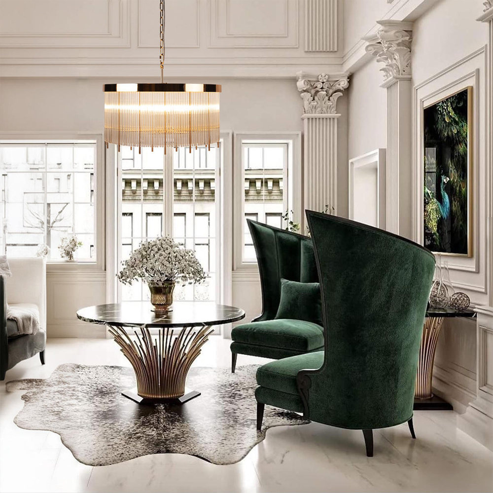 Бра с металлическим основанием и хрустальными трубками Gladia