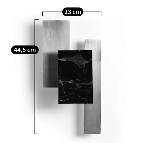 Бра с мраморным декором Marble Brass Laurel Wall Lamp