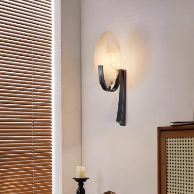 Бра с мраморным рассеивателем овальной формы Torch