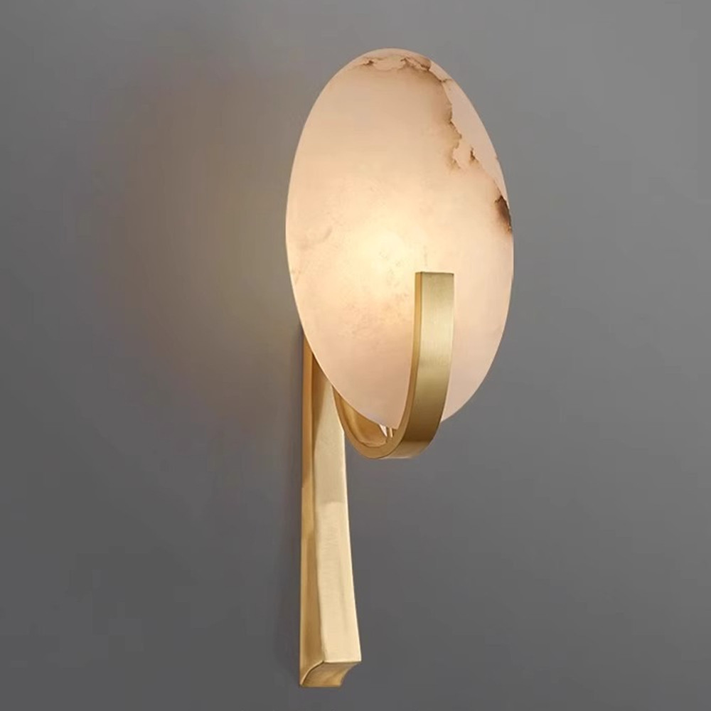 Бра с мраморным рассеивателем овальной формы Torch