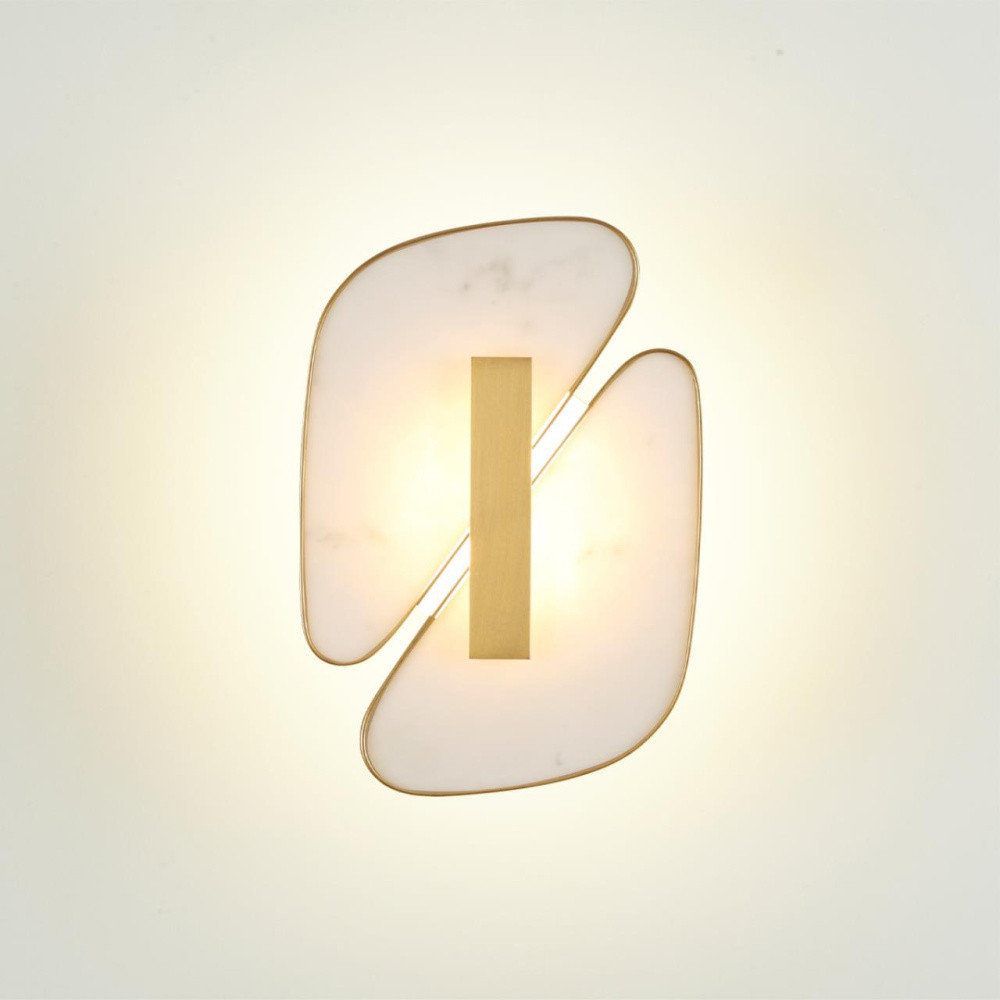 Бра с мраморными вставками Marble Plates