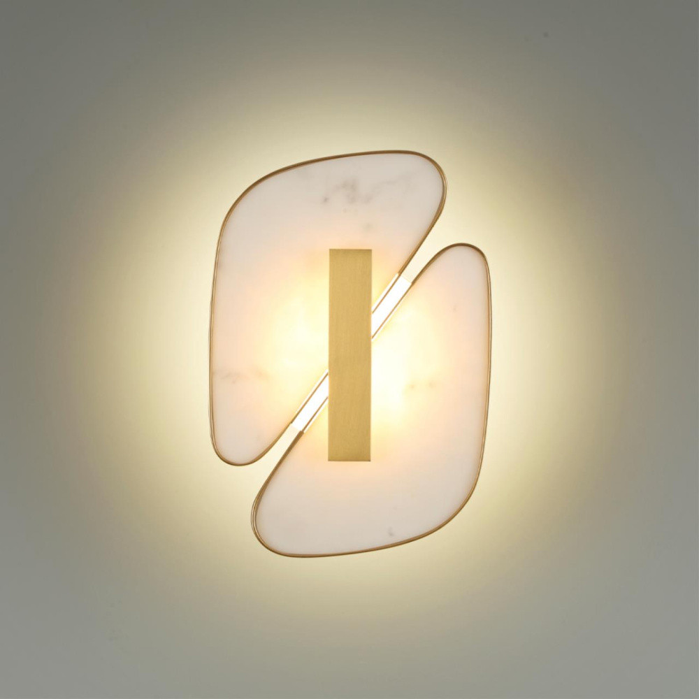 Бра с мраморными вставками Marble Plates