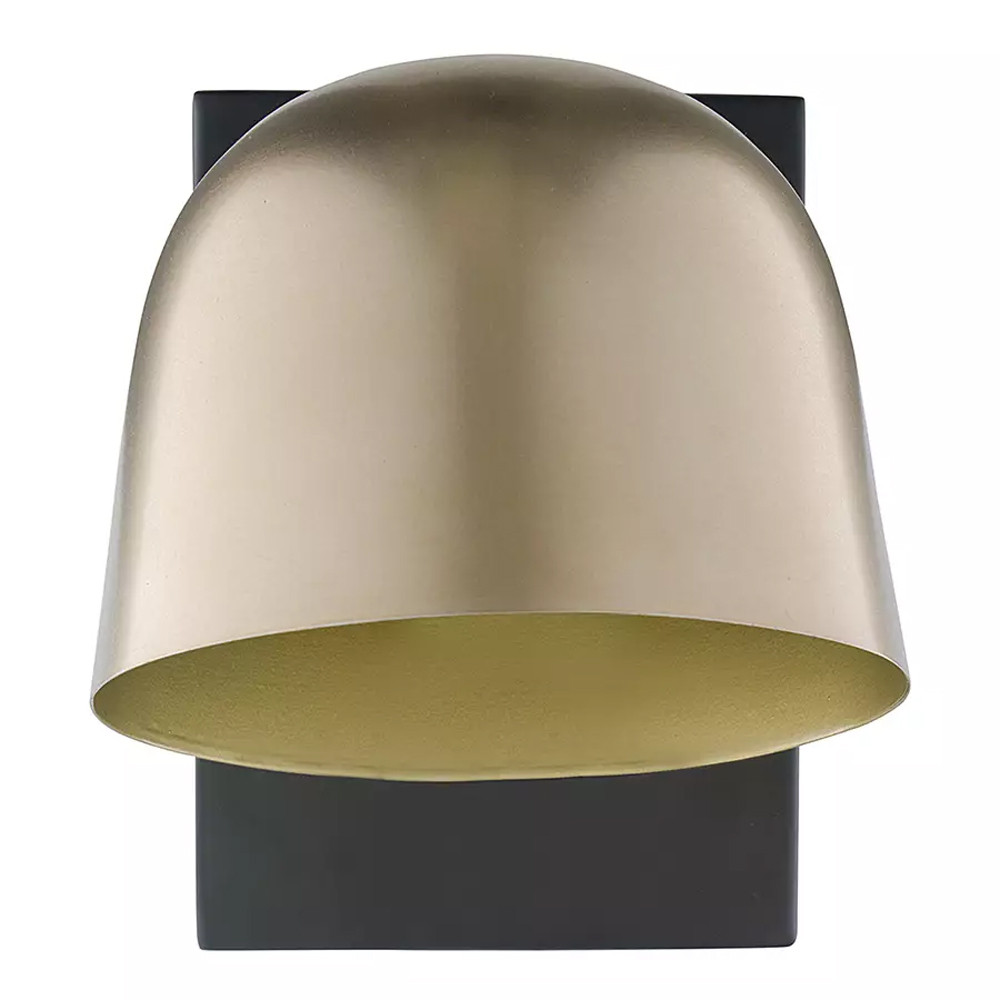 Бра с наклонным плафоном в сочетании золотистого и чёрного цвета Sconce with Sloping Shade