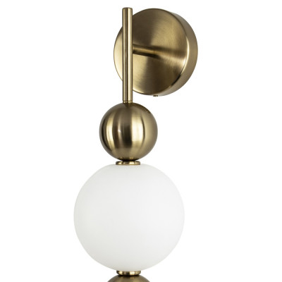 Бра с плафонами шарами из акрила и металла Crystal Globule Spheres Wall Lamp