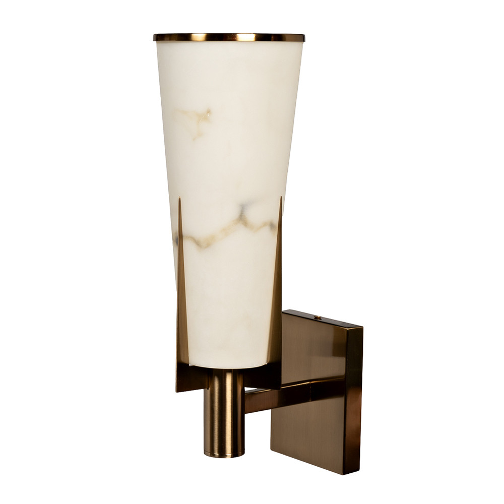 Бра с плафоном в форме конуса  с расцветкой под мрамор Elegant Classic Light