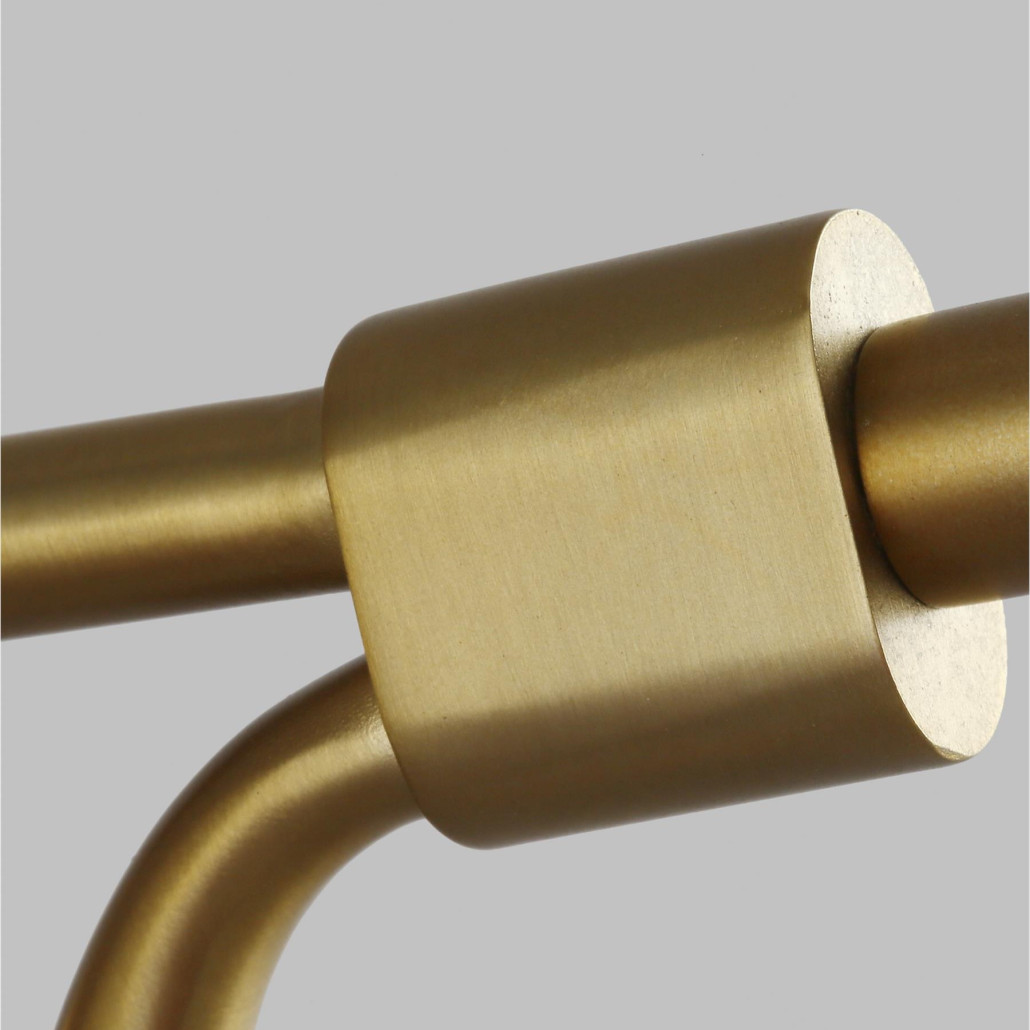 Бра с плафоном в форме песочных часов с узкими перфорированными отверстиями Feiss