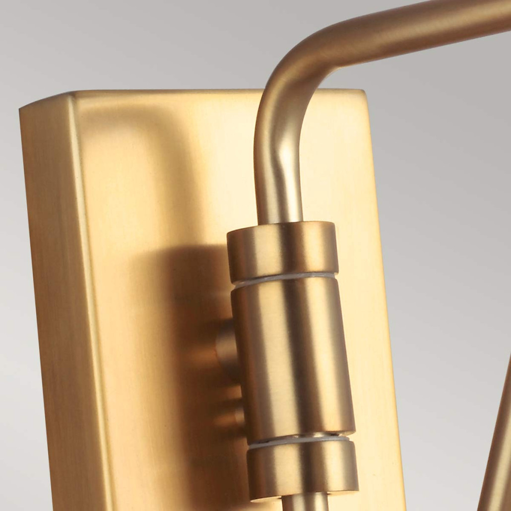 Бра с плафоном в форме песочных часов с узкими перфорированными отверстиями Feiss