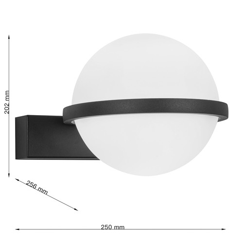 Бра с плафоном в форме шара Pots light