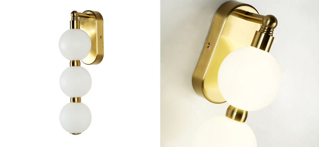 Бра с плафоном из акриловых шаров PEARLS