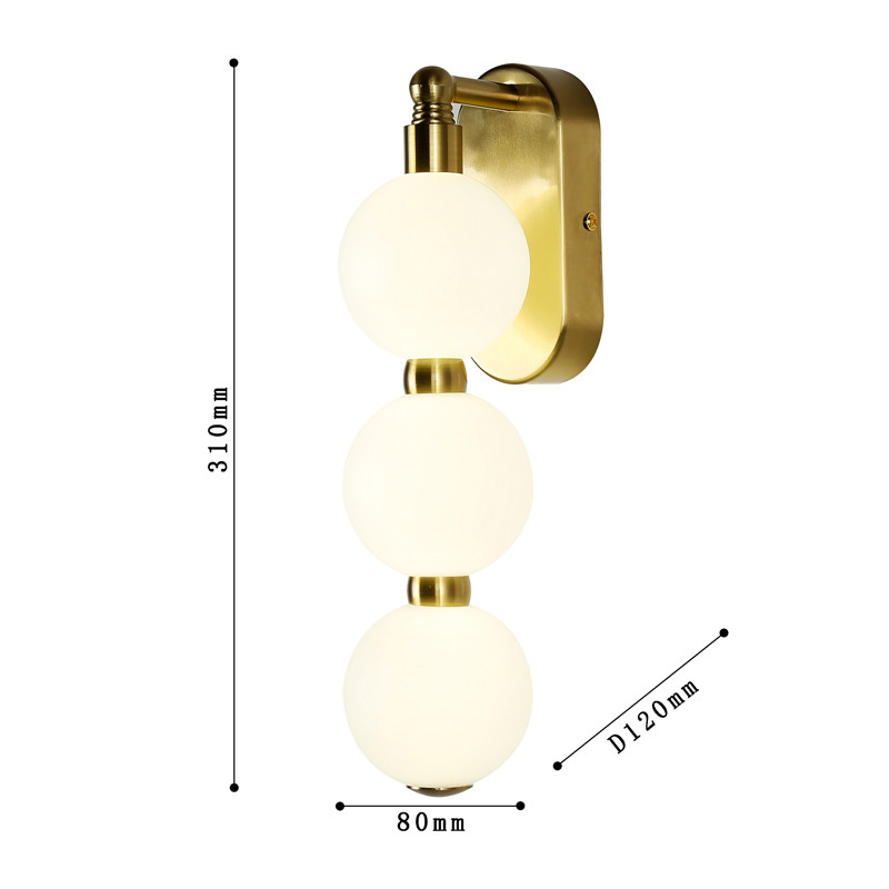 Бра с плафоном из акриловых шаров PEARLS