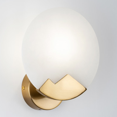 Бра с плафоном из камня в форме диска Ricci Stone Wall Lamp