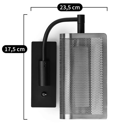 Бра с плафоном из перфорированного металла Elledge Wall Lamp