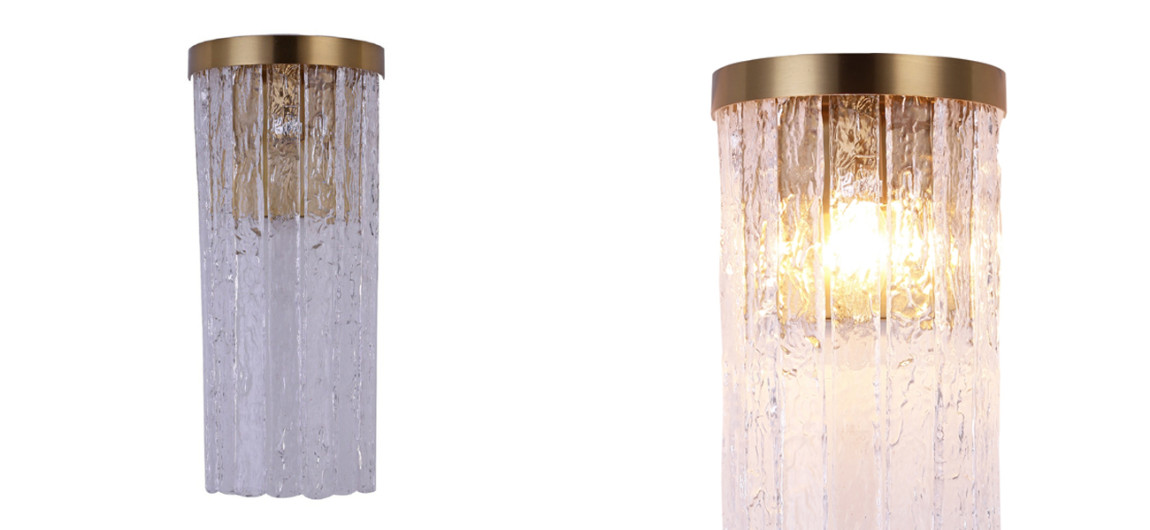 Бра с плафоном из стеклянных пластин Arctic