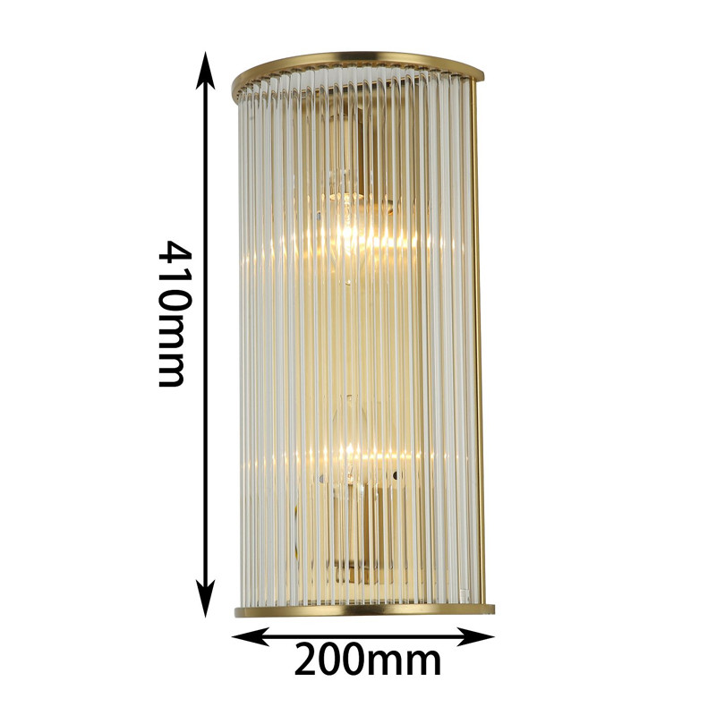 Бра с плафоном из стеклянных трубочек Revolve