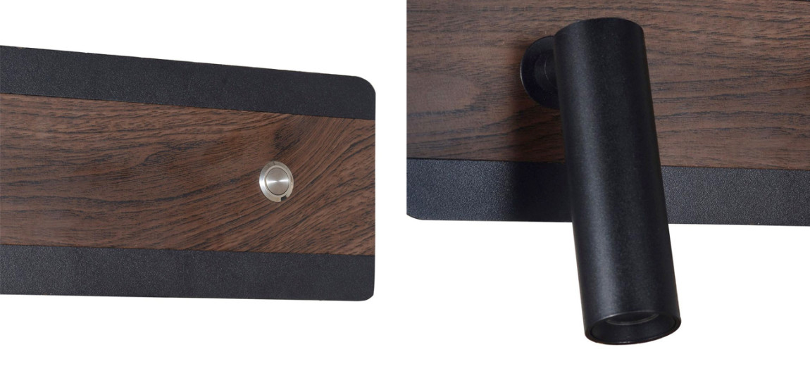 Бра с поворотным спотом GAVIN WOOD Dark