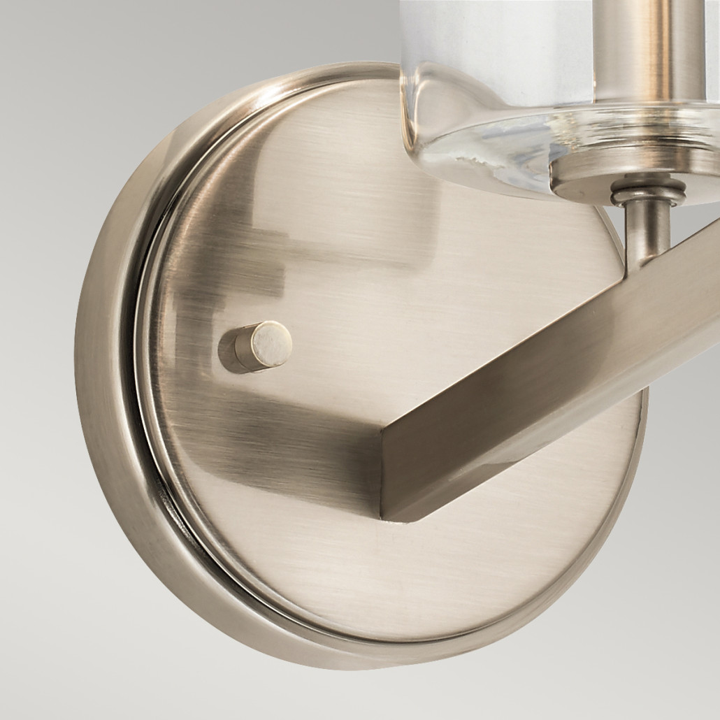 Бра с прозрачным плафоном в форме цилиндра Kichler