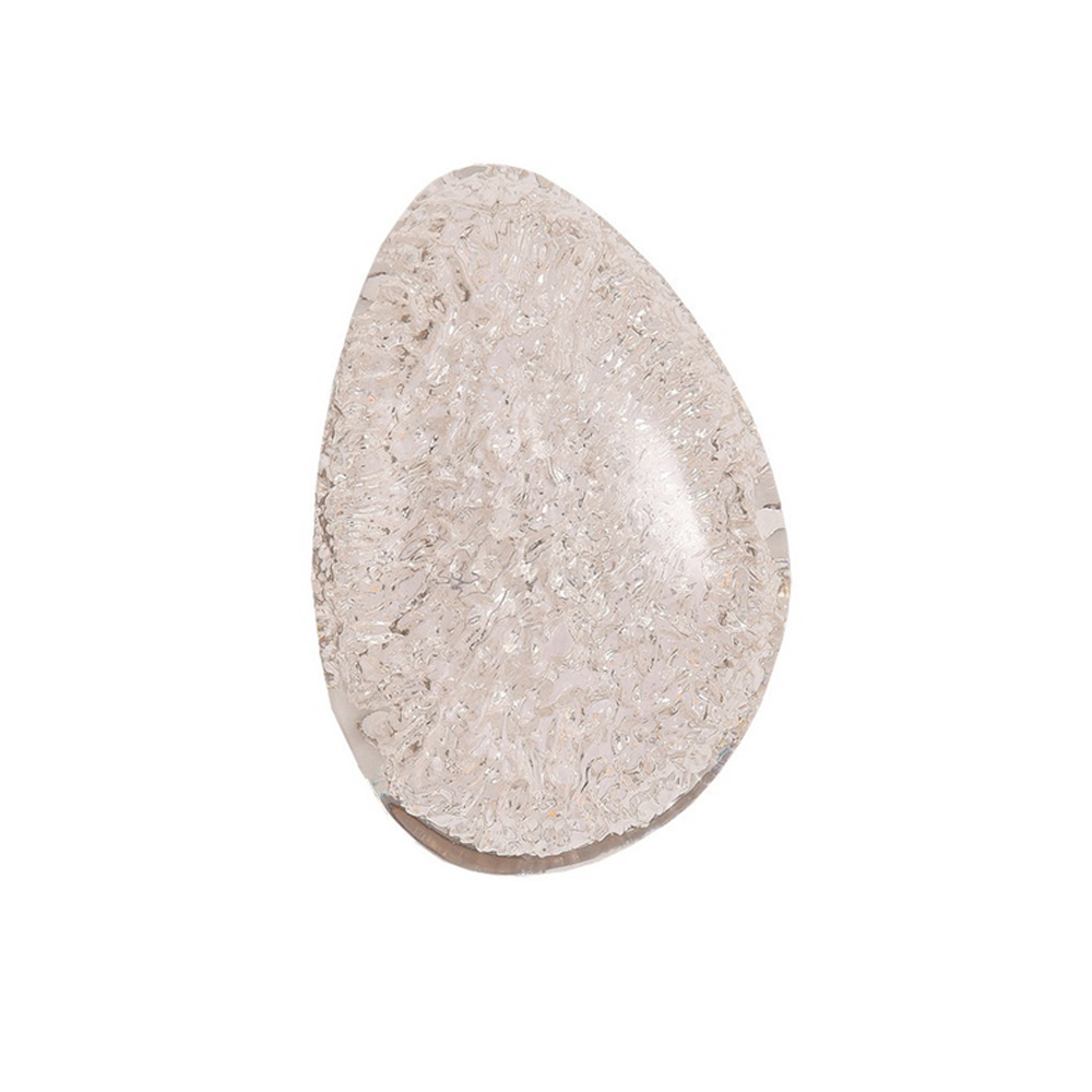 Бра с прозрачным рельефным плафоном на черном металлическом основании Iona