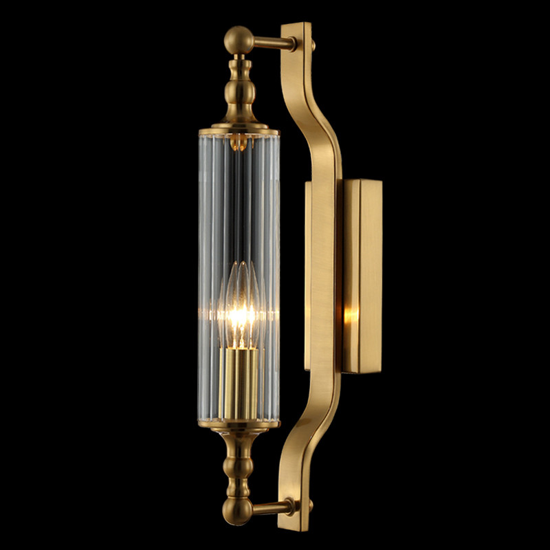 Бра с прозрачным цилиндрическим плафоном Jeanette