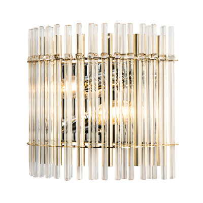 Бра с прозрачными вертикальными стеклянными трубками Gladia