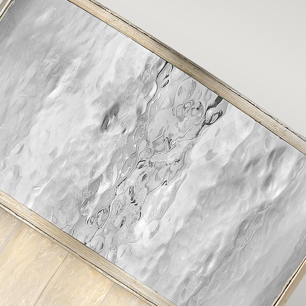 Бра с прозрачными подвесками из текстурированного стекла Hinkley