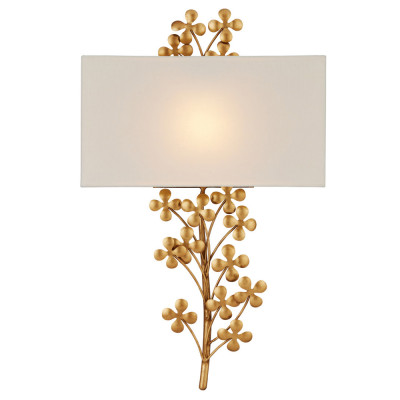 Бра с прямоугольным абажуром и каркасом в виде лепестков клевера Hanging Clover