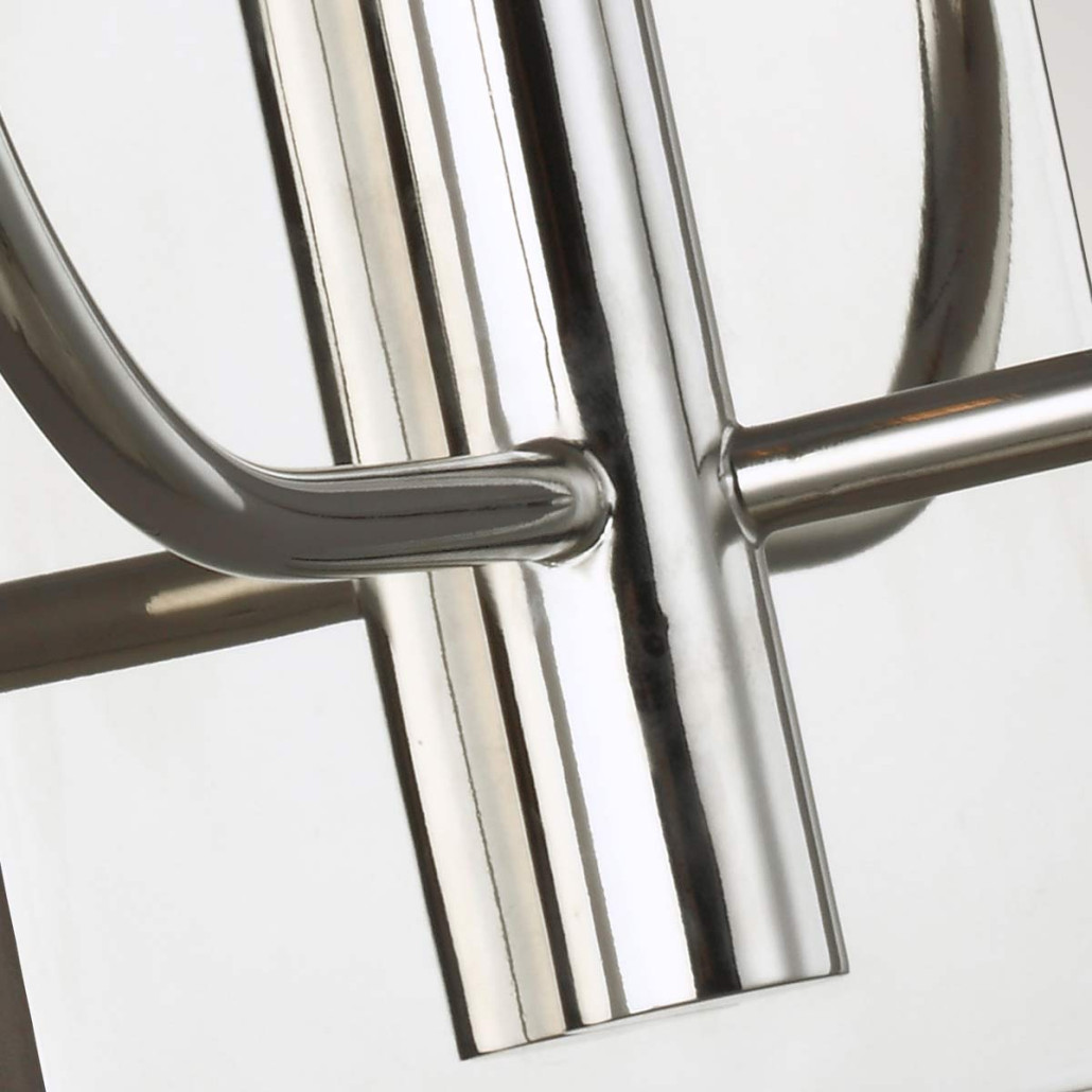 Бра с прямоугольным основанием и 2-мя белыми цилиндрическими льняными абажурами Feiss