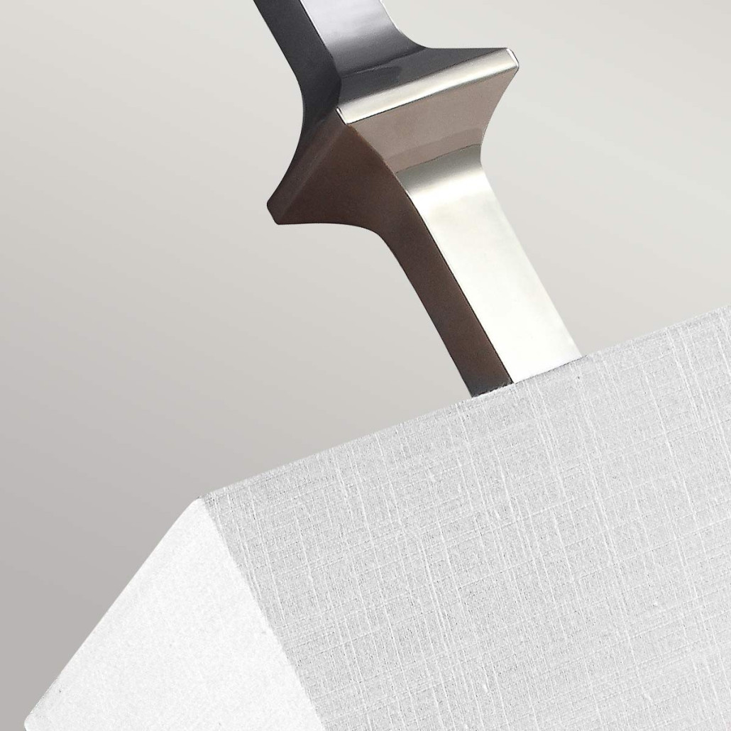 Бра с прямоугольным тканевым абажуром белого цвета Feiss