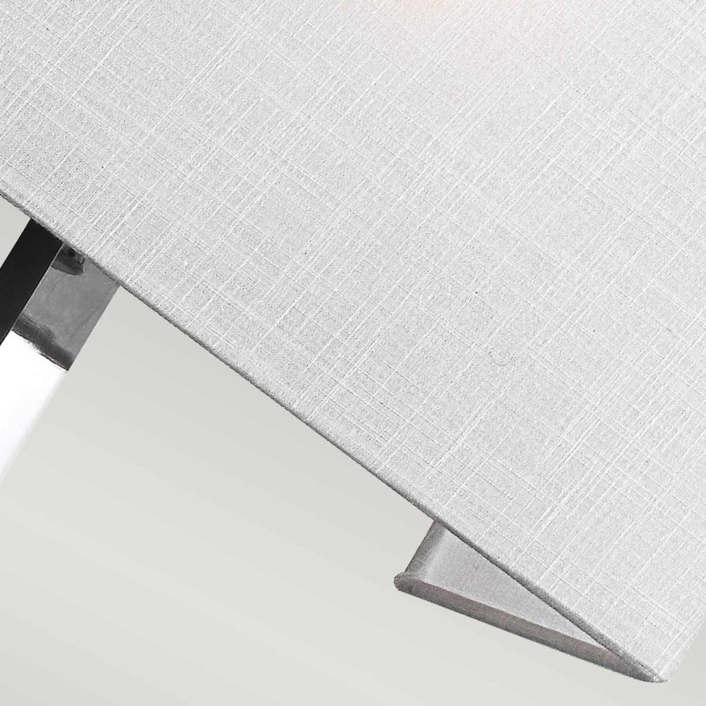 Бра с прямоугольным тканевым абажуром белого цвета Feiss