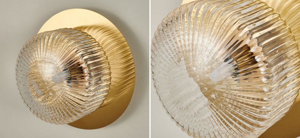 Бра с рельефным плафоном Blown Glass