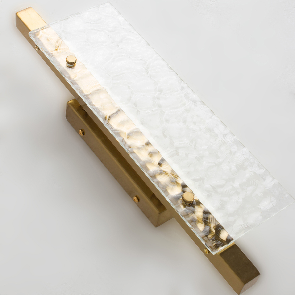Бра с рельефным стеклом ICE GLASS 35