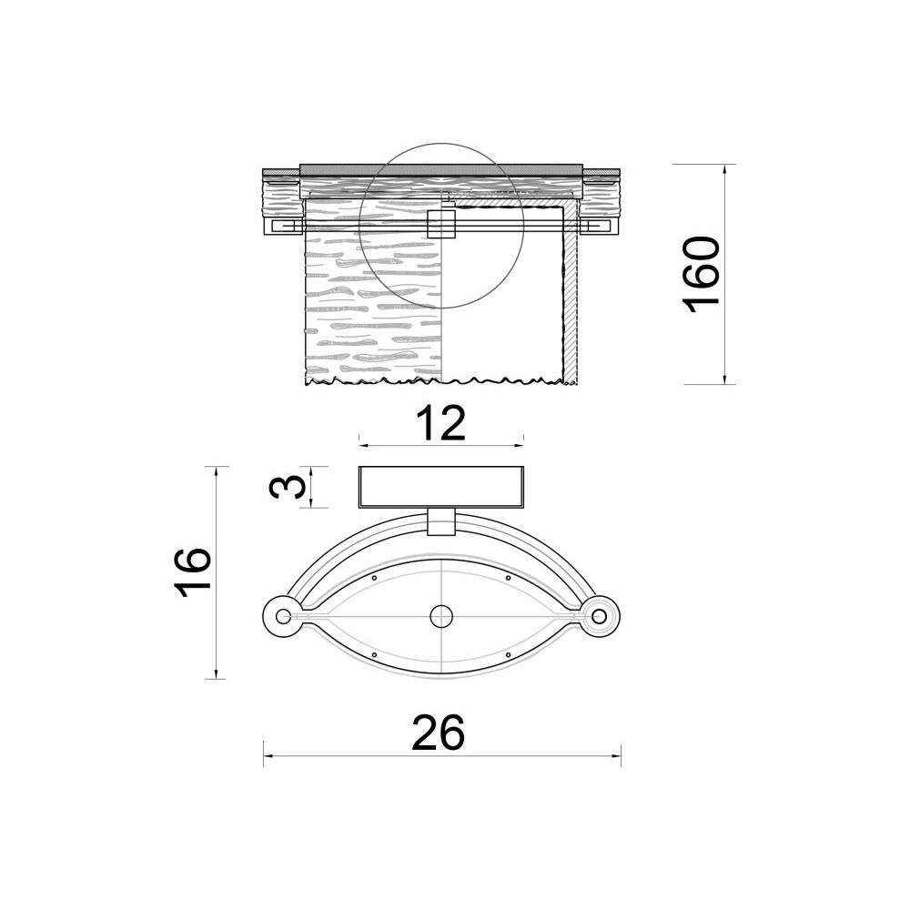Бра с текстурным овальным абажуром Splendor Palace Style
