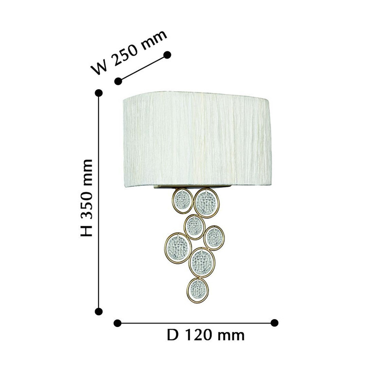 Бра с тканевым плафоном Montpellier