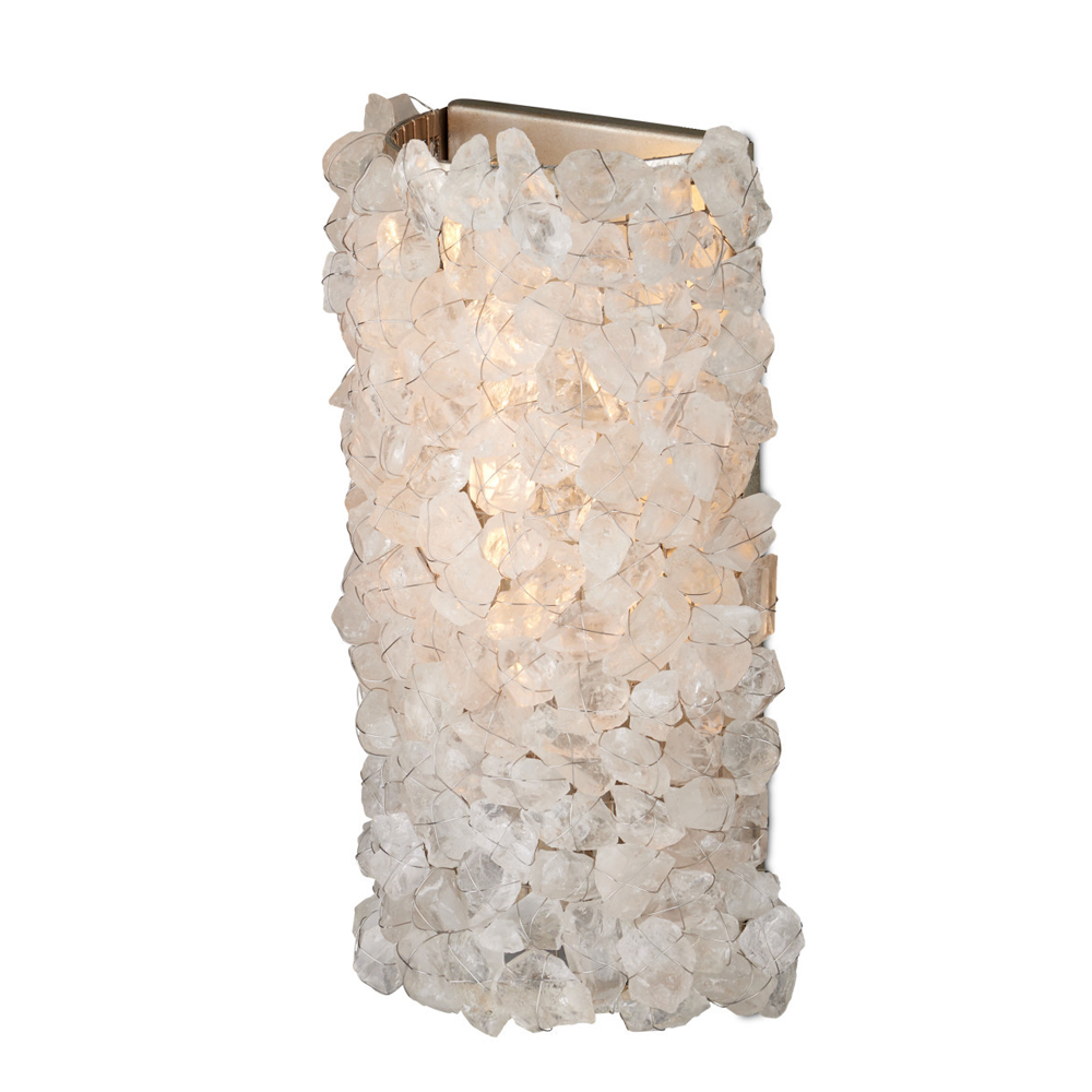 Бра с фактурным плафоном из кристаллов Amber Crystal