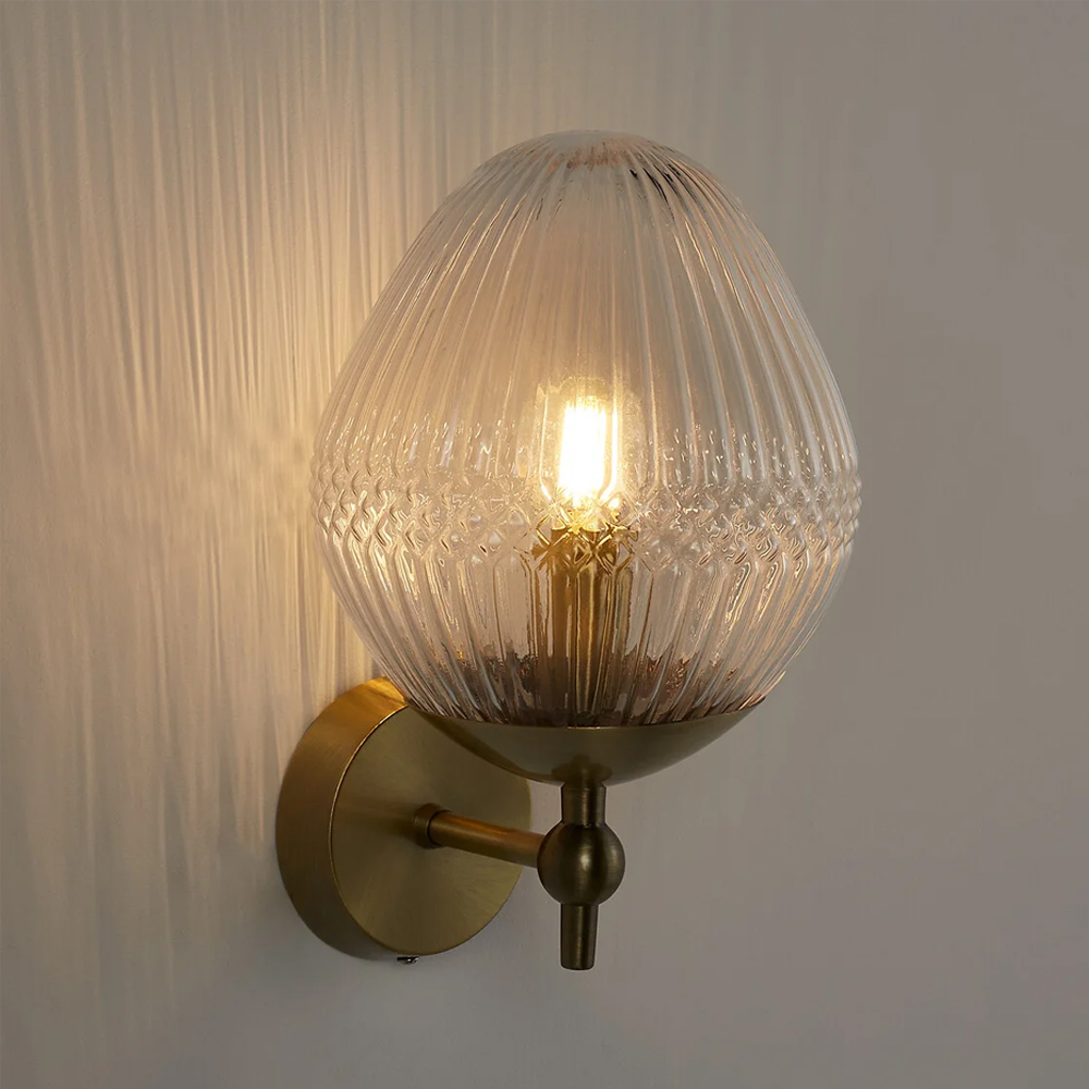 Бра с фактурным плафоном из стекла Gona