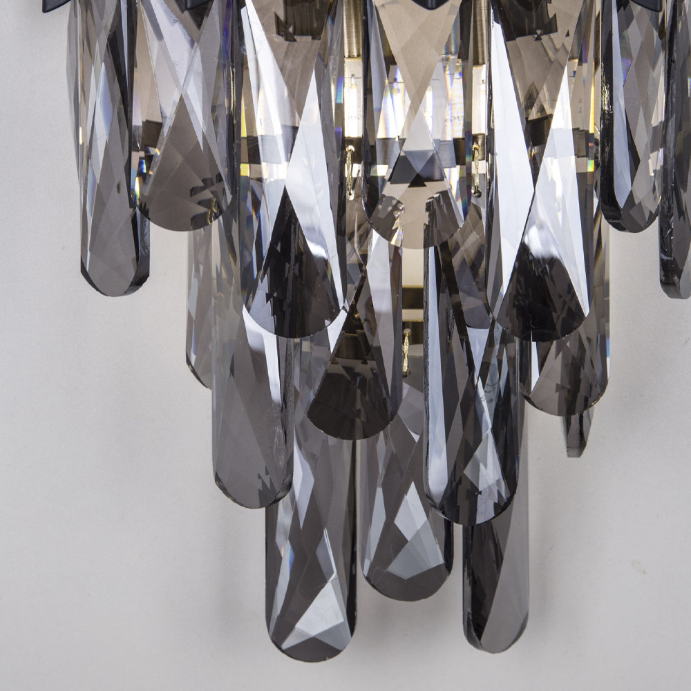 Бра с хрустальными подвесками Blake Metal Crystal Wall Lamp