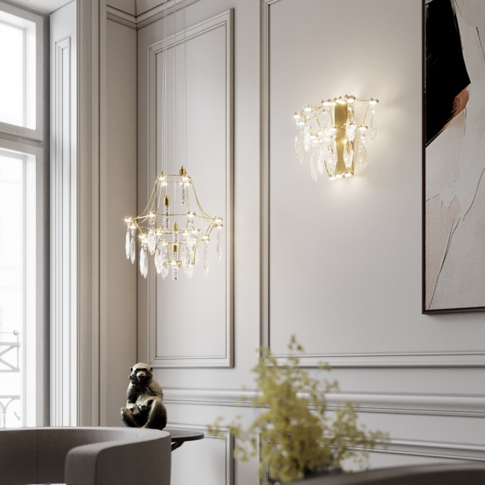 Бра с хрустальными подвесками Quasar