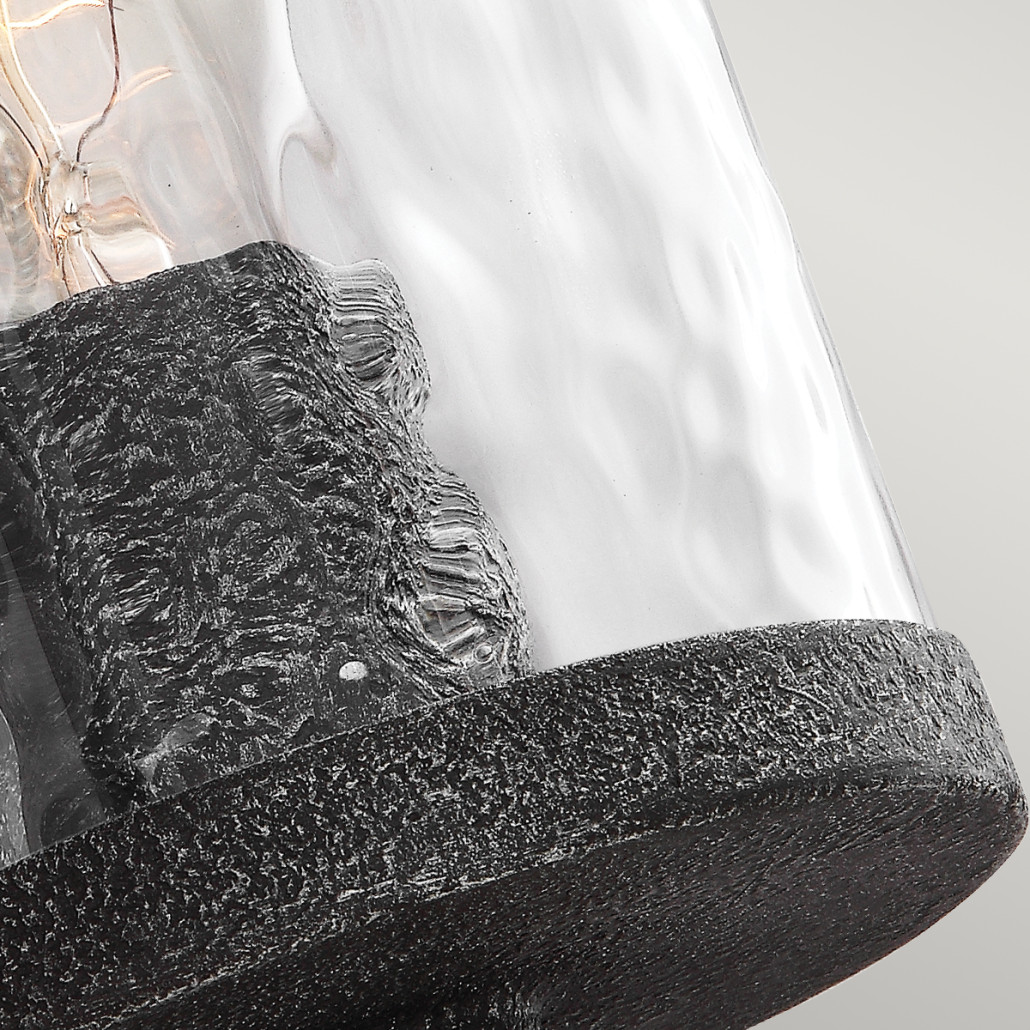 Бра с цилиндрическим плафоном из прозрачного рифленого стекла Feiss