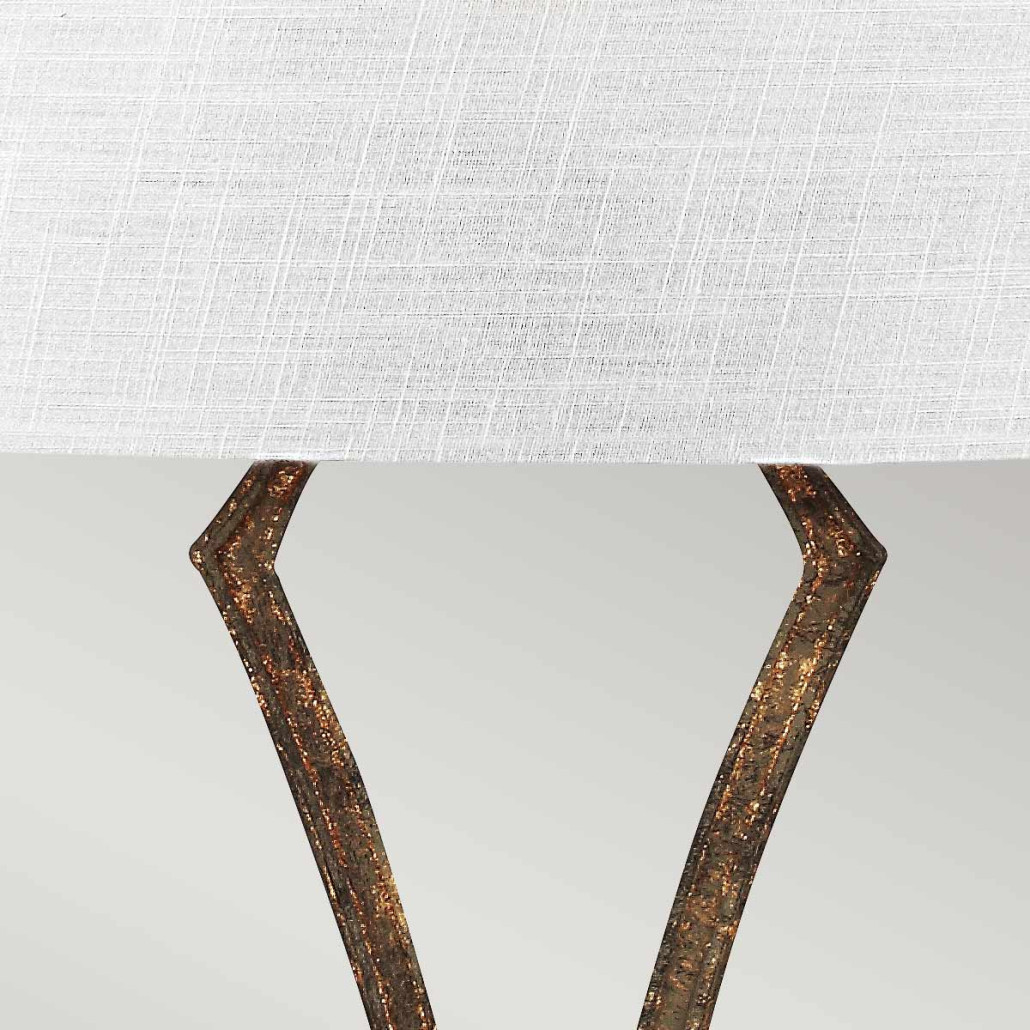 Бра с цилиндрическим тканевым абажуром белого цвета Feiss