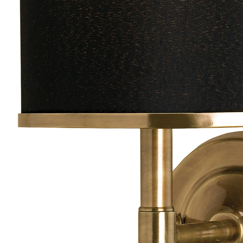 Бра с черным цилиндрическим абажуром Mid Century