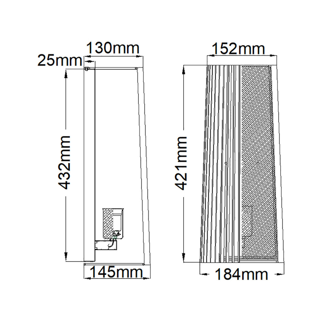 Бра с черными вертикальными линиями Kichler