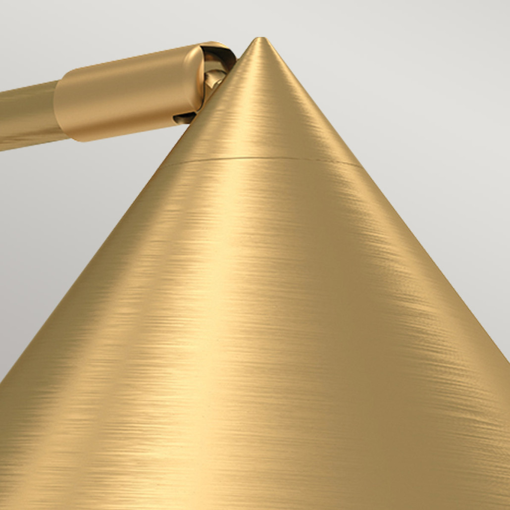 Бра с широким конусным плафоном с золотистой внутренней стороной Alora Mood