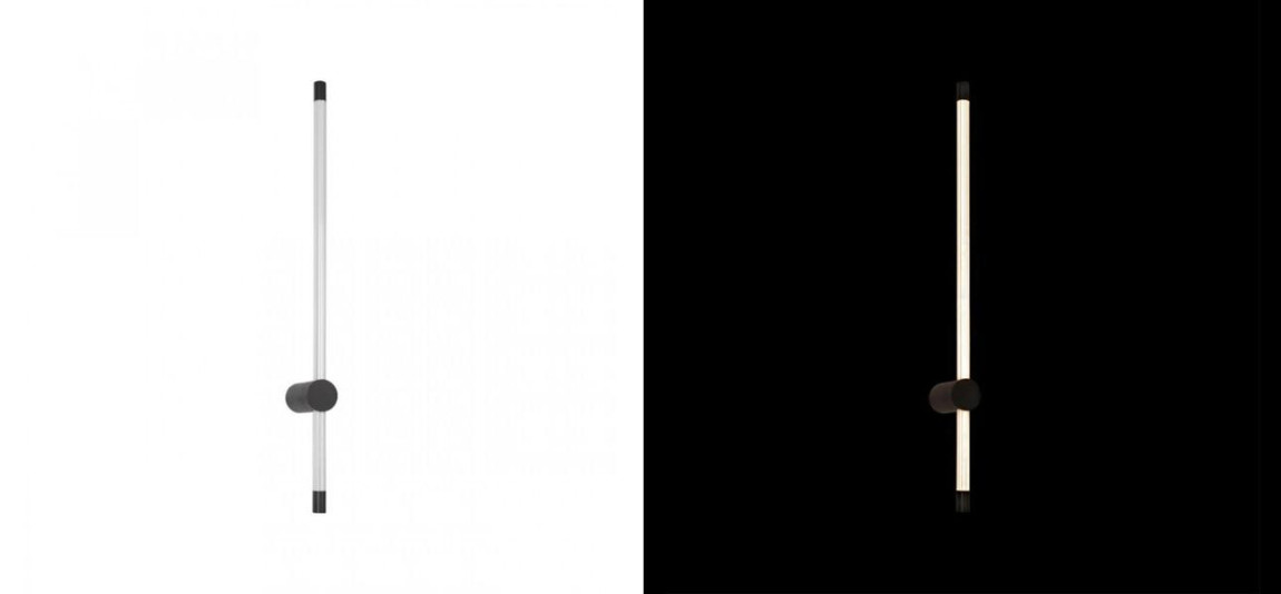 Бра светодиодное Trumpet Tube Black 83 см