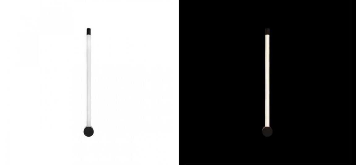 Бра светодиодное Trumpet Tube Black White bottom